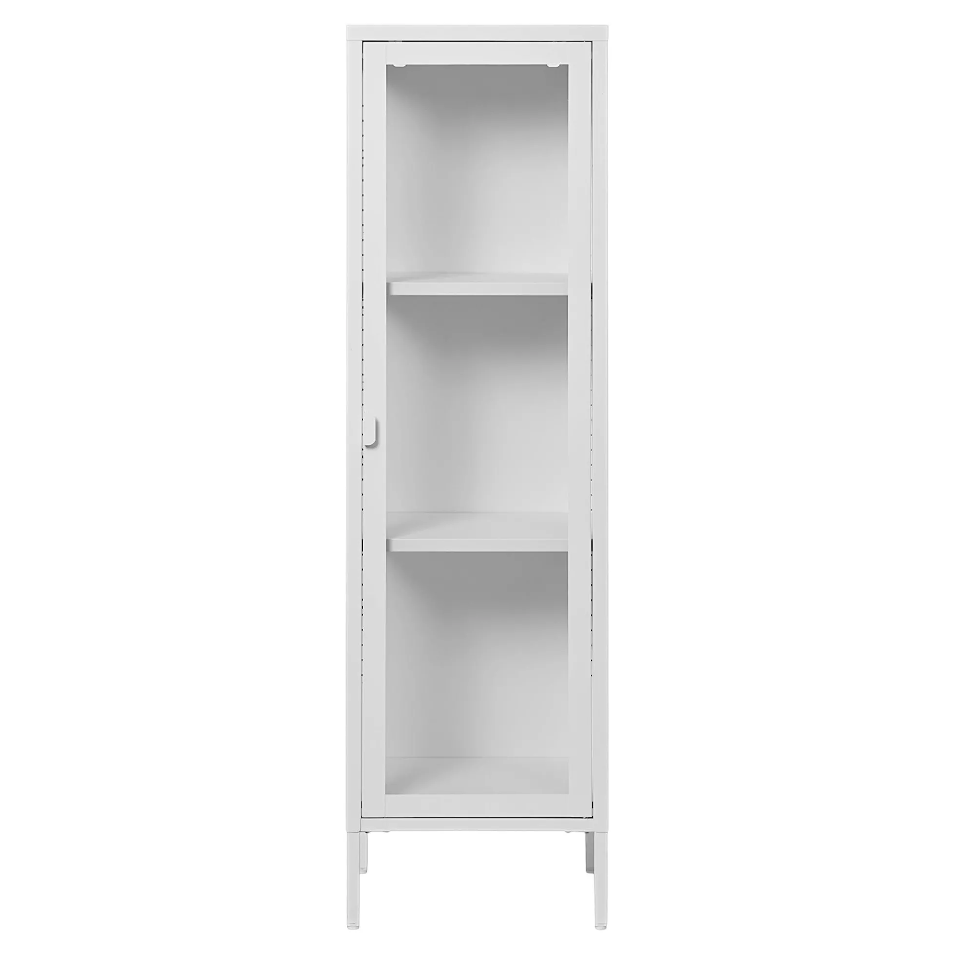 Colonne vitrée en métal blanc 140 cm ODENSE