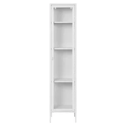 Colonne vitrée en métal blanc 180 cm ODENSE