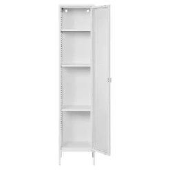 Colonne vitrée en métal blanc 180 cm ODENSE