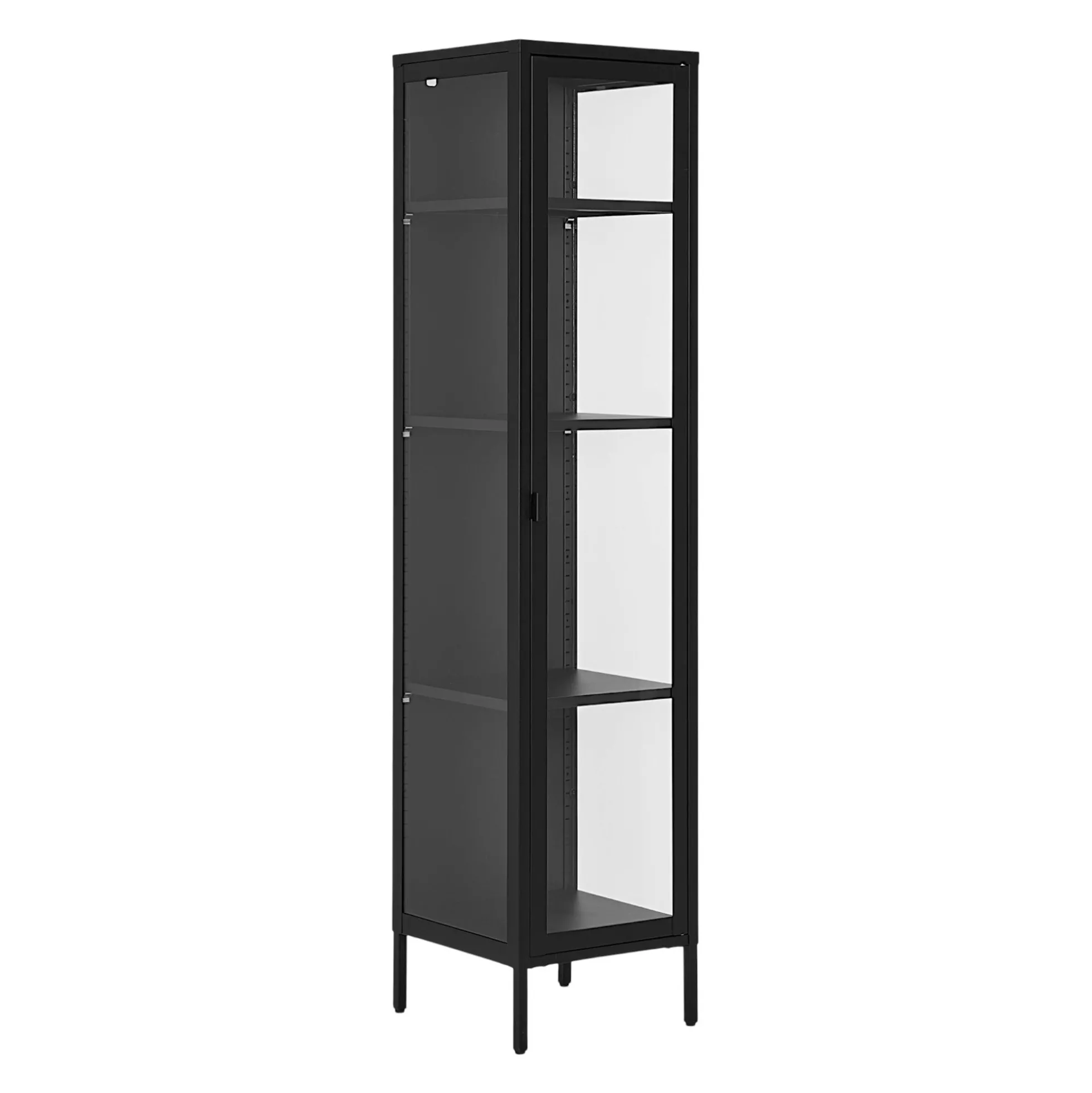 Colonne vitrée en métal noir 180 cm ODENSE