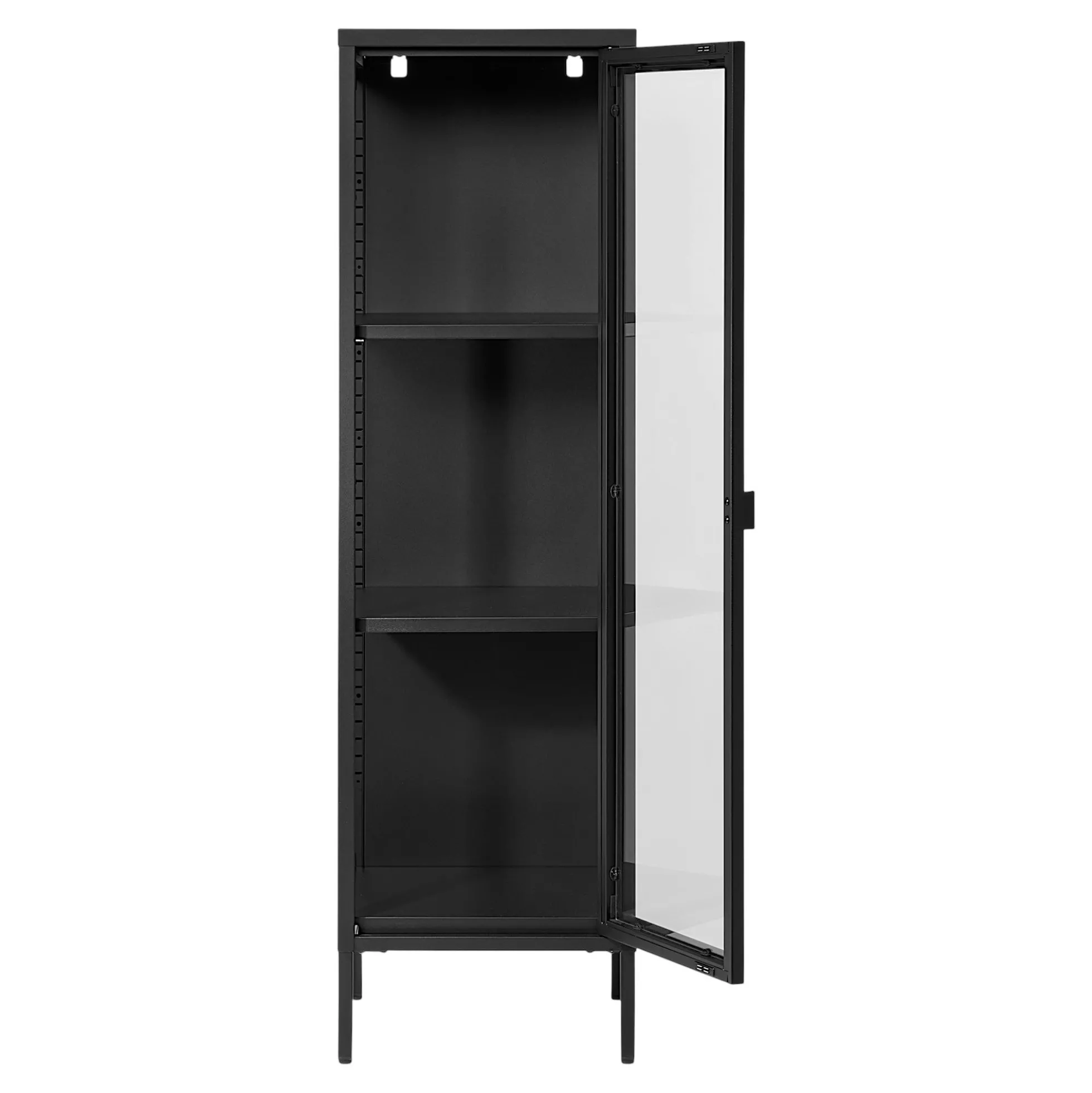 Colonne vitrée en métal noir 140 cm ODENSE
