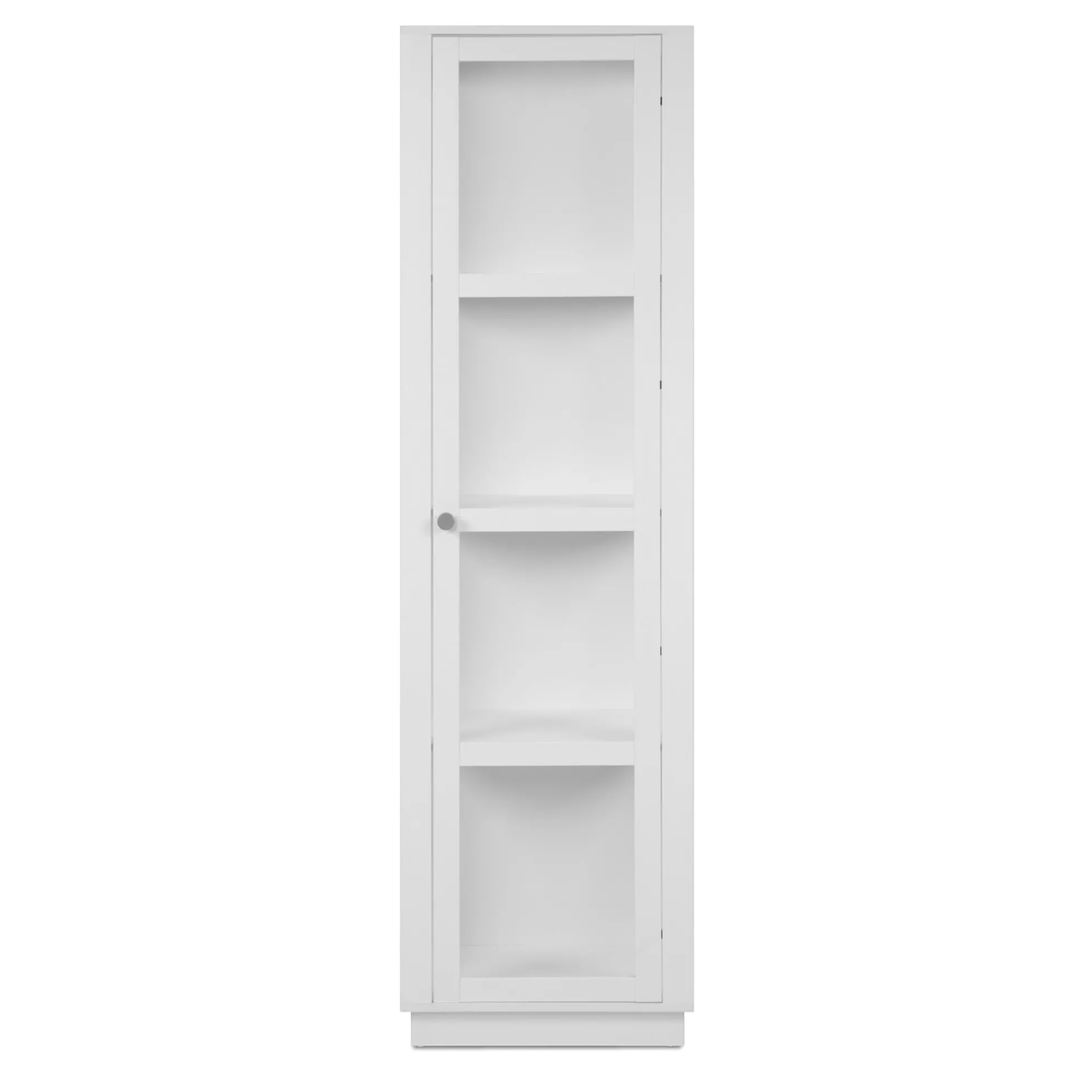 Colonne vitrine blanche 1 porte 4 niveaux RAVEN