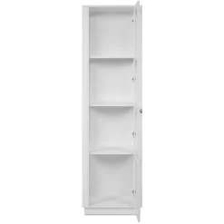 Colonne vitrine blanche 1 porte 4 niveaux RAVEN