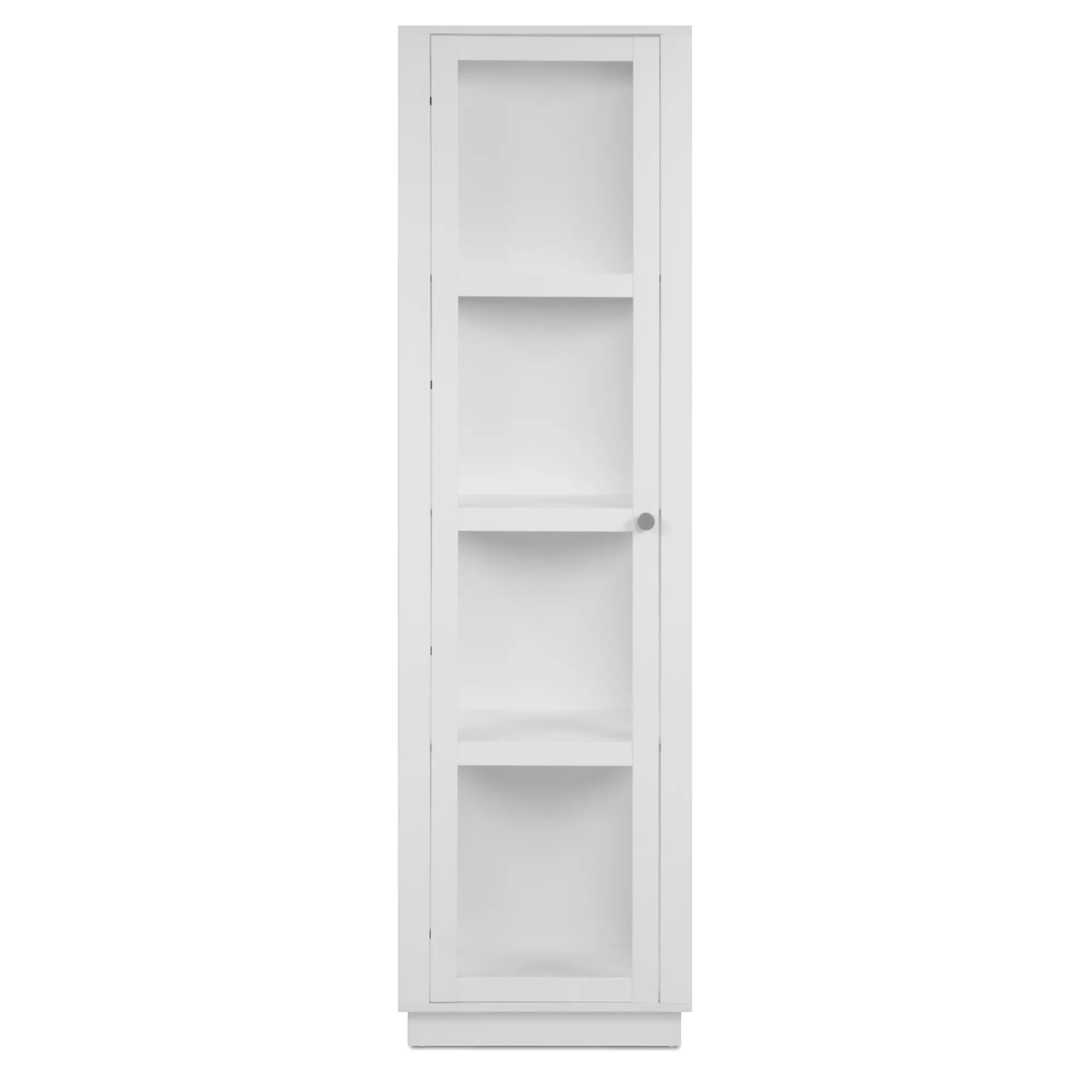 Colonne vitrine blanche 1 porte 4 niveaux RAVEN