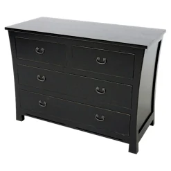 Commode chambre bois massif style exotique MAORI