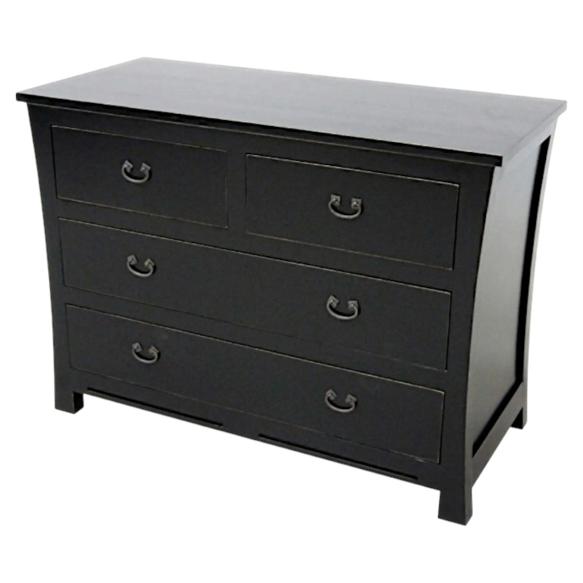 Commode chambre bois massif style exotique MAORI