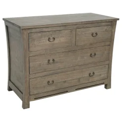 Commode chambre bois massif style exotique MAORI