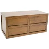 Commode chambre moderne bois massif OLGA