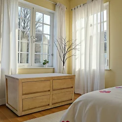 Commode chambre moderne bois massif OLGA