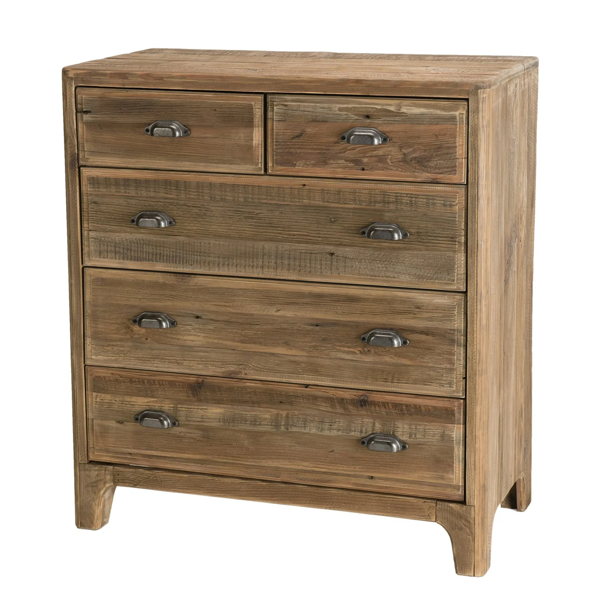 Commode de chambre en bois de pin recyclé DENVER