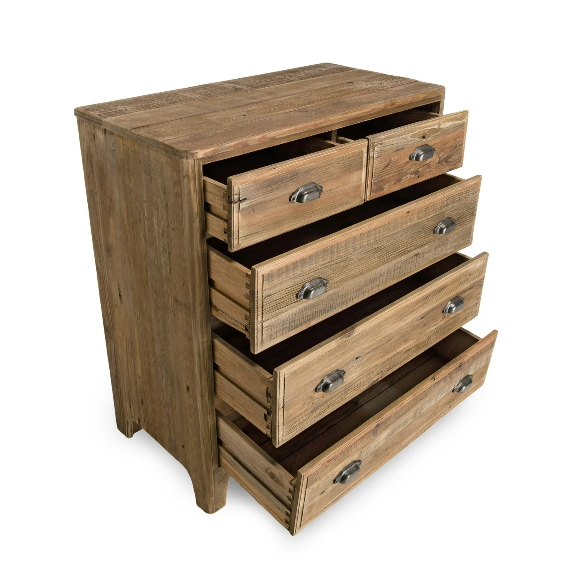 Commode de chambre en bois de pin recyclé DENVER