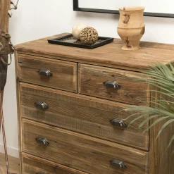 Commode de chambre en bois de pin recyclé DENVER