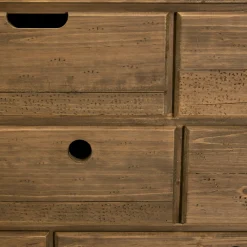 Commode de chambre en bois de sapin 8 tiroirs LIMA