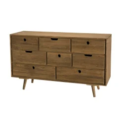 Commode de chambre en bois de sapin 8 tiroirs LIMA