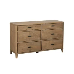 Commode en bois recyclé FSC 6 tiroirs HANOI