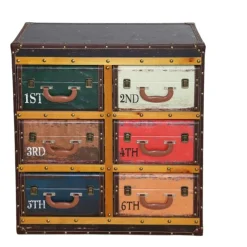 Commode façon valises colorées PUNO