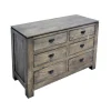 Commode Hévéa 6 tiroirs 115x48x80cm HELENA