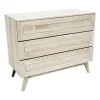 Commode Hévéa 3 tiroirs 100x48x80cm SIXTIES