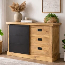 Commode industrielle moderne à porte coulissante CEYLAN