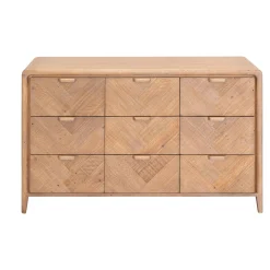 Commode 9 tiroirs en bois recyclé KEARNEY