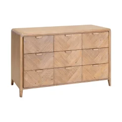 Commode 9 tiroirs en bois recyclé KEARNEY
