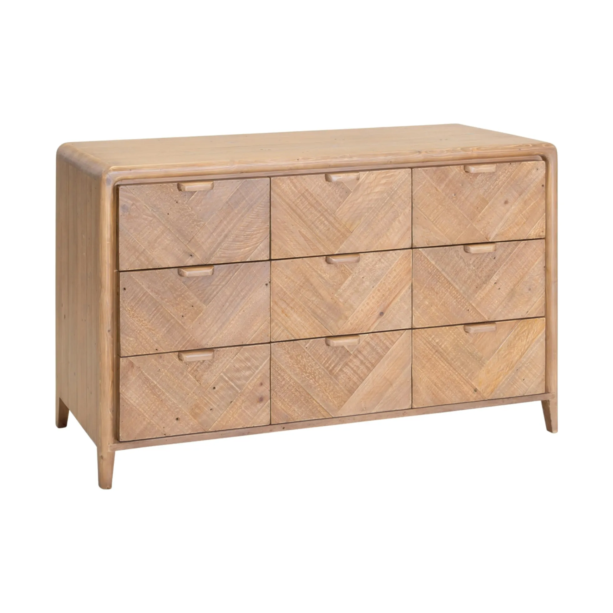 Commode 9 tiroirs en bois recyclé KEARNEY