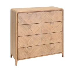 Commode 7 tiroirs en bois recyclé KEARNEY