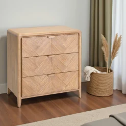 Commode 3 tiroirs en bois recyclé KEARNEY