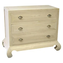 Commode 3 tiroirs hévéa 100x55x80cm MAORI