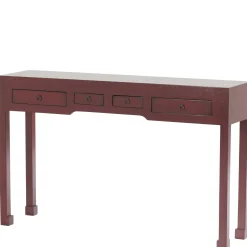 Console asiatique 4 tiroirs hévéa 120cm MAORI