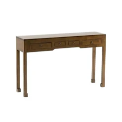 Console asiatique 4 tiroirs hévéa 120cm MAORI