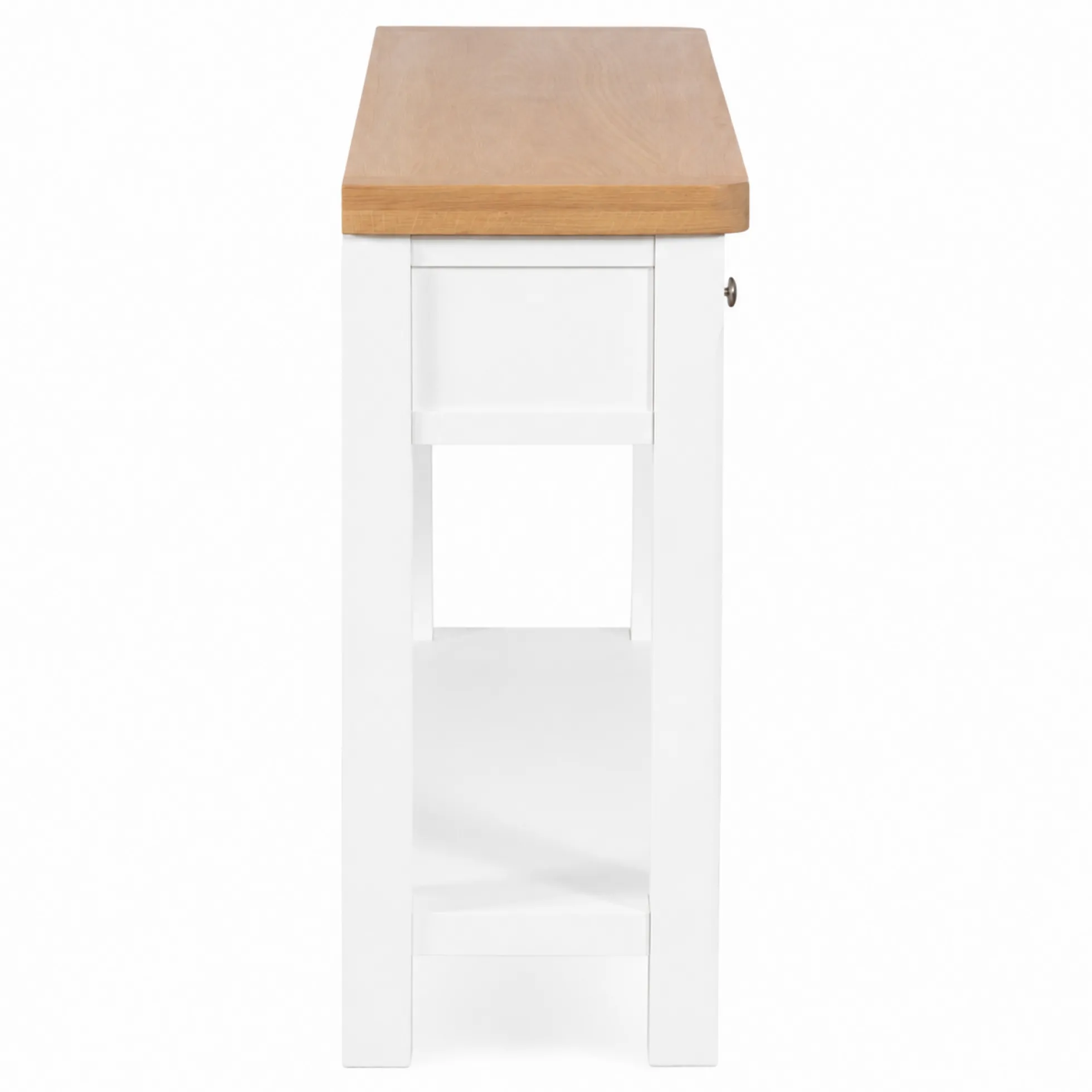 Console blanche style bord de mer 3 tiroirs VELIA