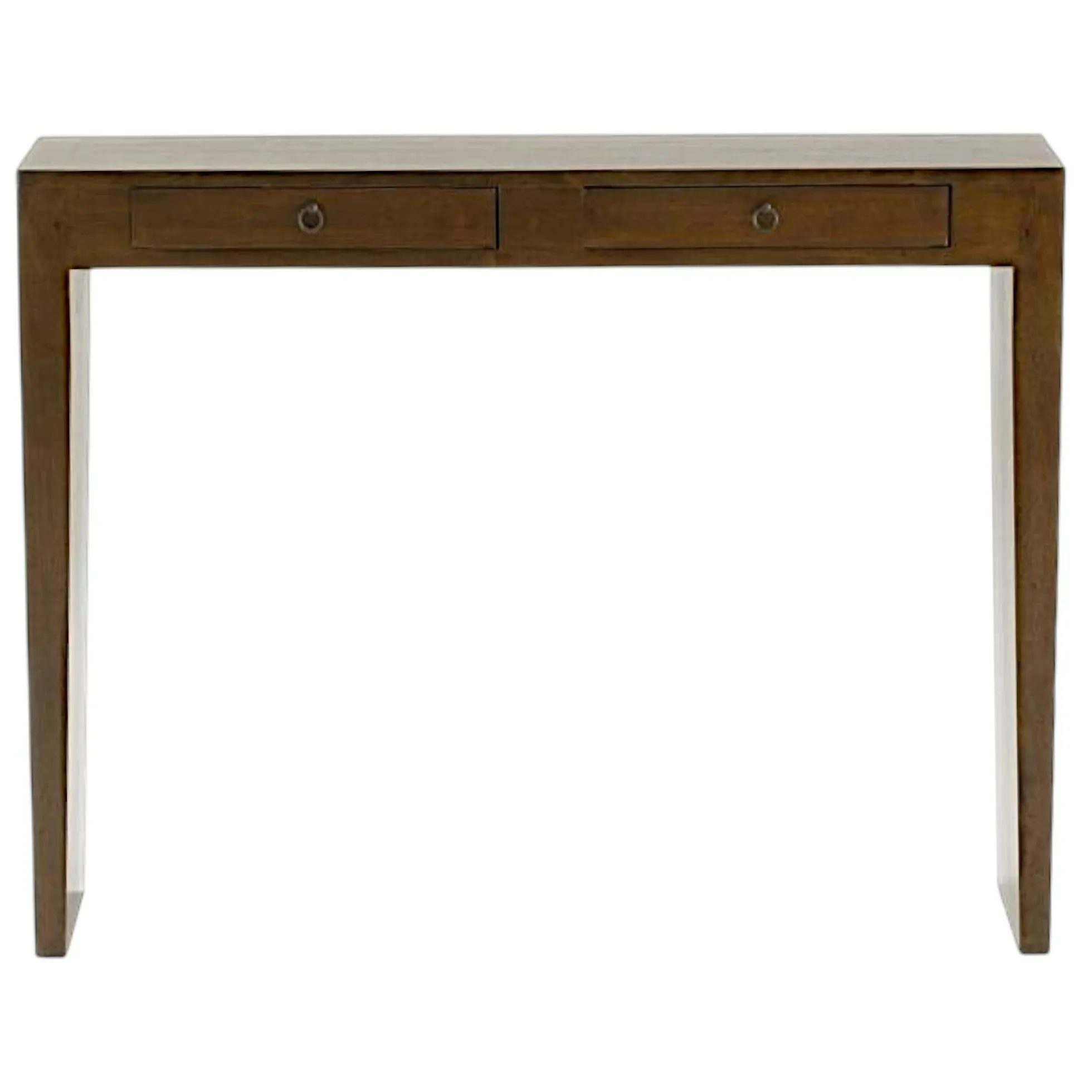 Console bois massif 2 tiroirs MAORI