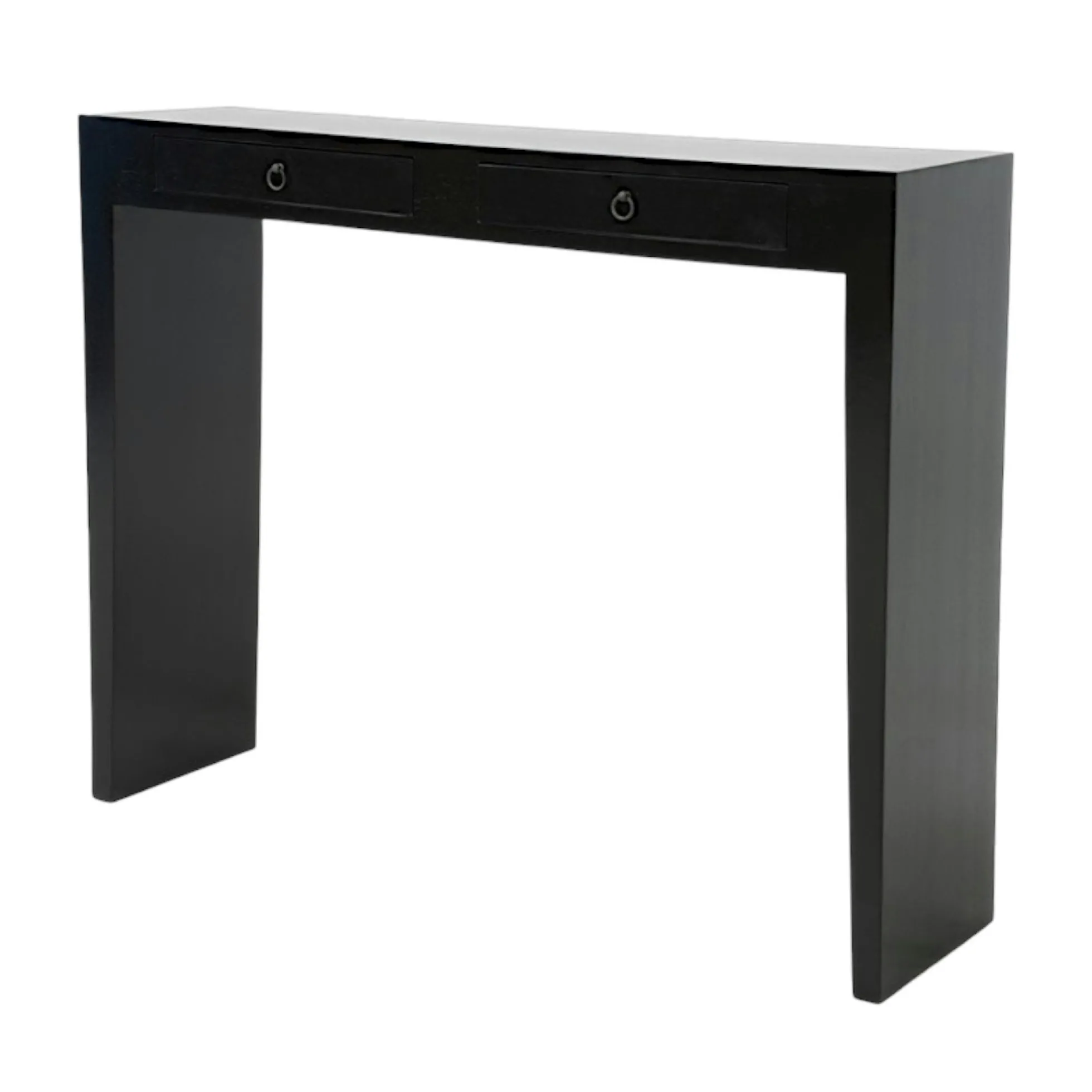 Console bois massif 2 tiroirs MAORI