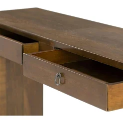 Console bois massif 2 tiroirs MAORI
