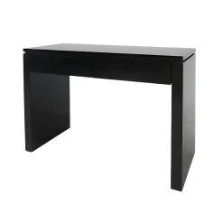 Console bureau bois moderne hévéa 109cm HELENA