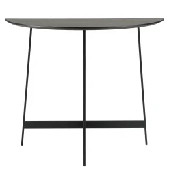 Console d'entrée demi-lune bois noir CORUMBA