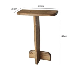 Console d'entrée design en bois brun SITIA
