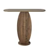 Console d'entrée design organique effet bois foncé MARFA