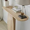Console d'entrée design organique effet bois MARFA