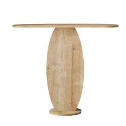 Console d'entrée design organique effet bois MARFA