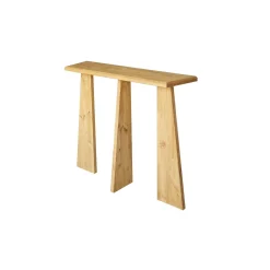 Console d'entrée en bois clair - 3 pieds SITIA