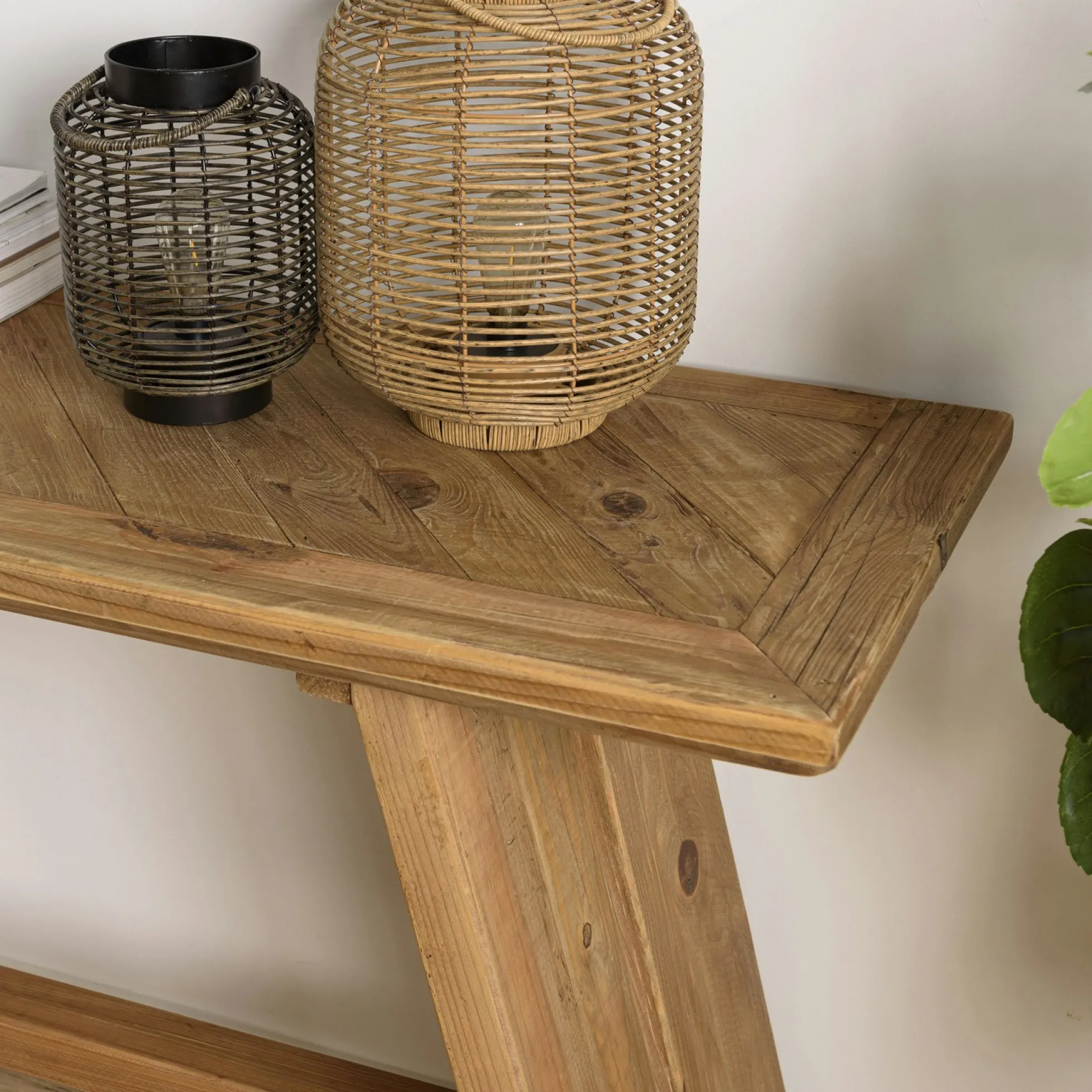 Console d'entrée en bois recyclé 160 cm DENVER