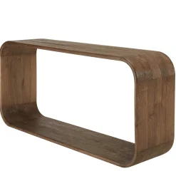 Console design arrondi en bois de mindi ARCUS