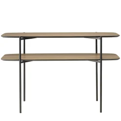Console double plateau couleur bois LANDAISE