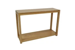 Console double plateaux hévéa 115CM OLGA