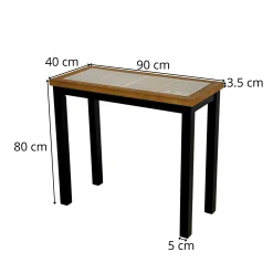 Console en bois et verre ATELIER