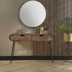 Console en bois forme oblongue NIAGARA