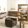 Console exotique bois acajou avec tiroirs 120cm LOLA