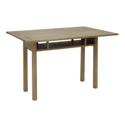 Console extensible en table repas hévéa 120cm HELENA